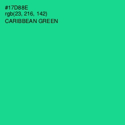 #17D88E - Caribbean Green Color Image